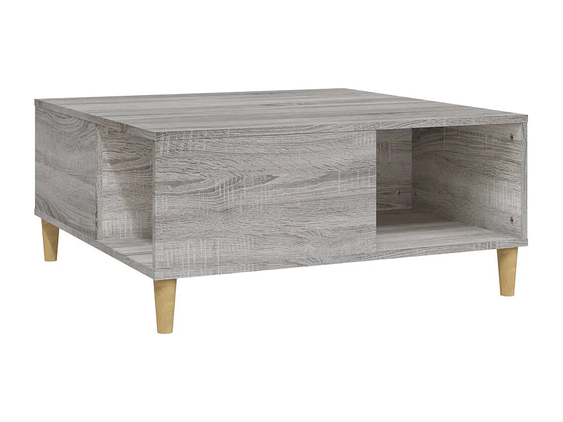 Couchtisch-Wohnzimmertisch-Beistelltische Grau Sonoma 80x80x36,5 cm Holzwerkstoff SHL86914