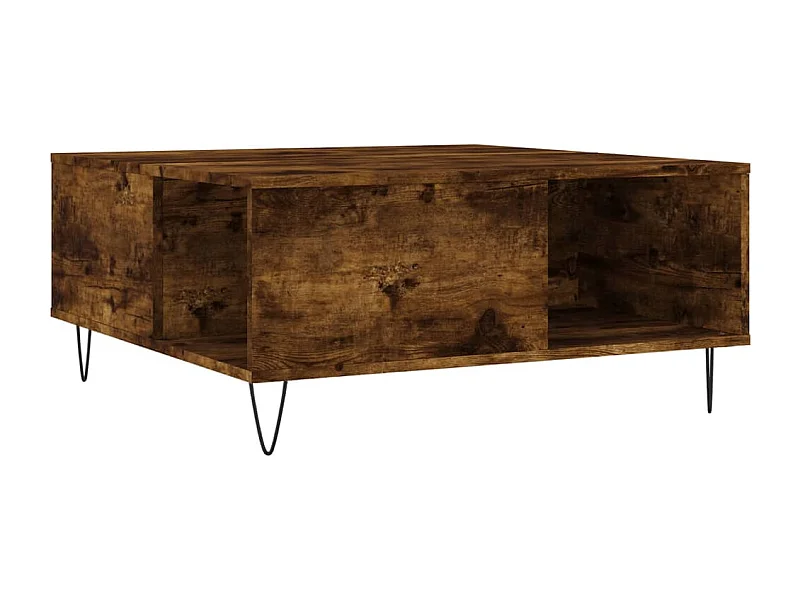 Mesa de centro | Mesa auxiliar madera ingeniería roble ahumado 102x44,5x50 cm SHL2188