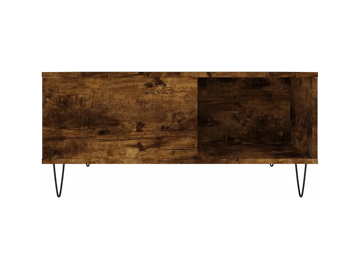 Mesa de centro | Mesa auxiliar madera ingeniería roble ahumado 102x44,5x50 cm SHL2188