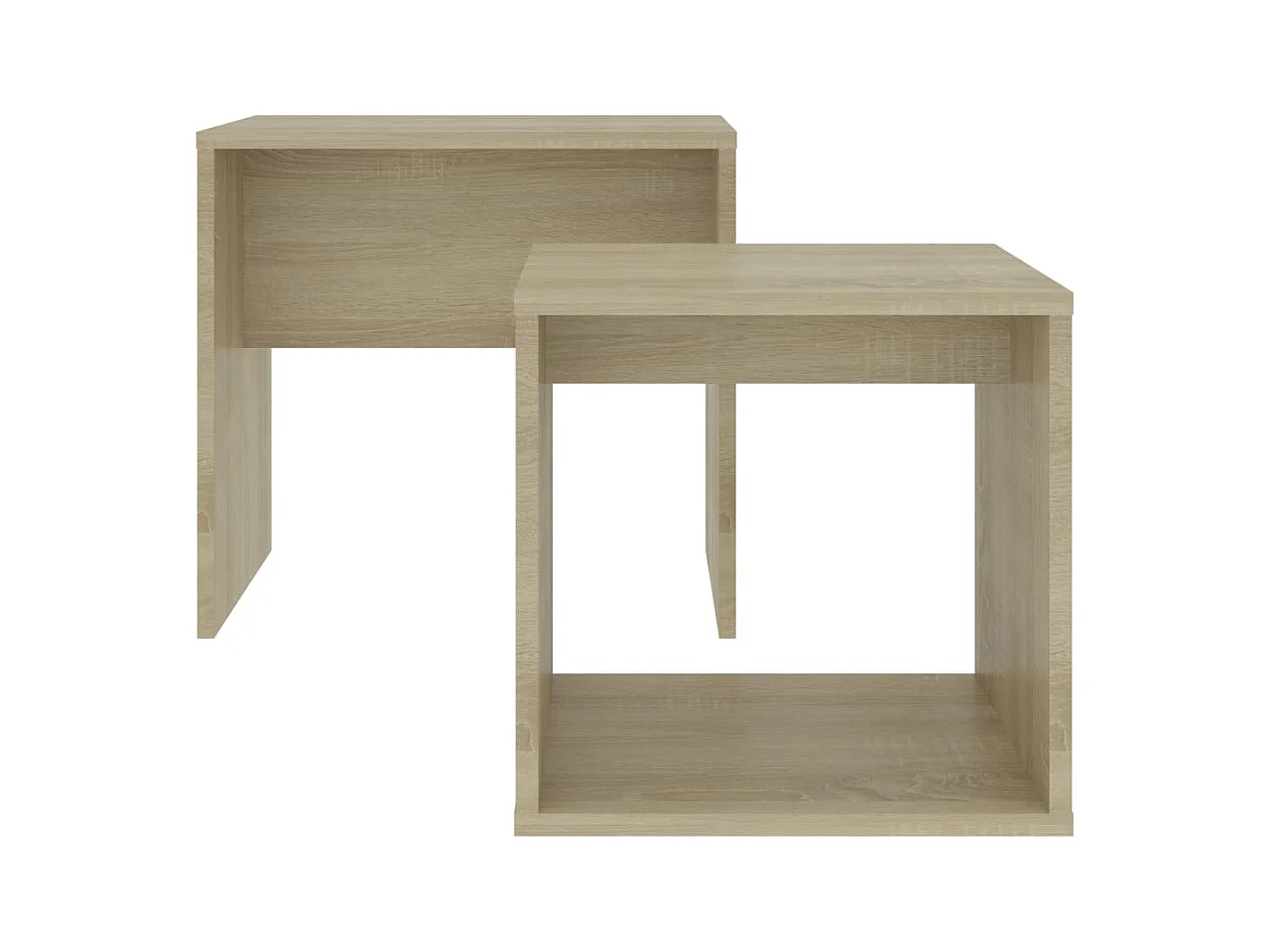 Mesa de centro | Mesa auxiliar con luces LED negro 90x50x40 cm SHL84480