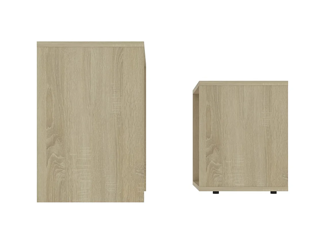 Mesa de centro | Mesa auxiliar con luces LED negro 90x50x40 cm SHL84480