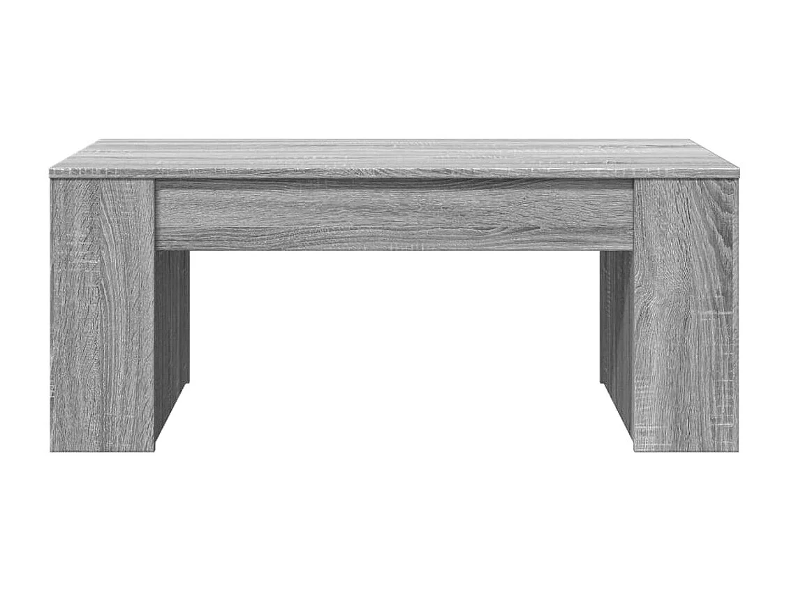 Mesa de centro | Mesa auxiliar y LED madera ingeniería gris Sonoma 90x50x30 cm SHL2329