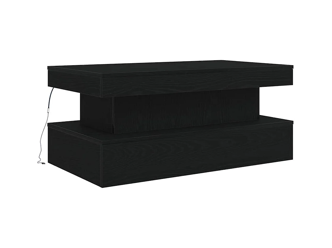 Mesa de centro-Mesa auxiliar-Mesita de centro madera contrachapada blanco 68x50x38 cm SHL71799