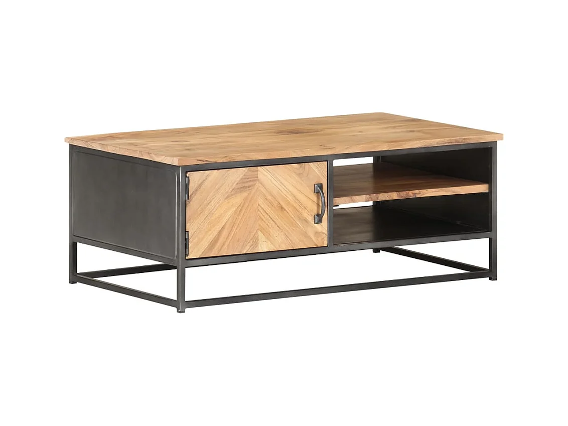 Mesa de centro | Mesa auxiliar 2 uds madera ingeniería blanco brillo 50x50x40cm SHL2699