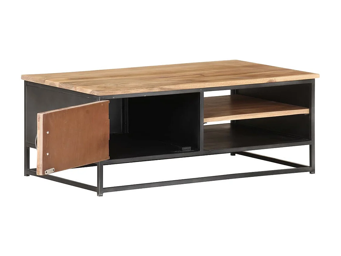 Couchtisch-Beistelltisch-Sofatisch 90x50x35 cm Massivholz Akazie SHL58327