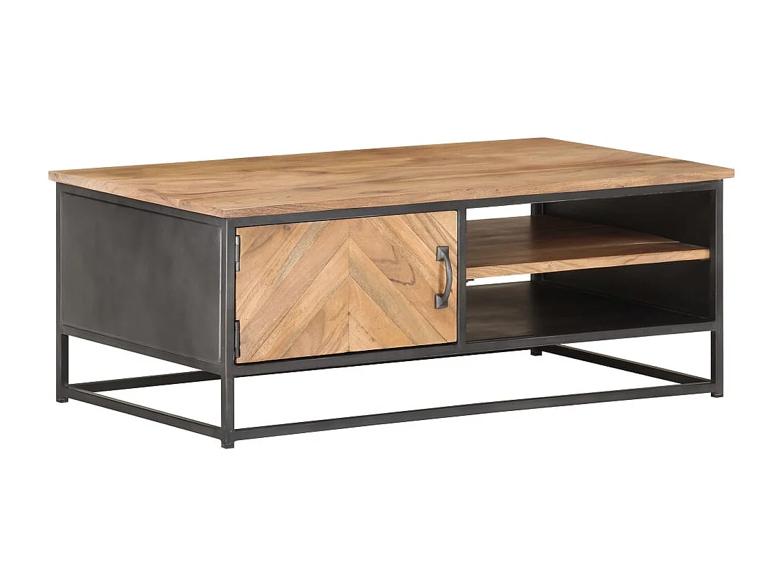 Couchtisch-Beistelltisch-Sofatisch 90x50x35 cm Massivholz Akazie SHL58327