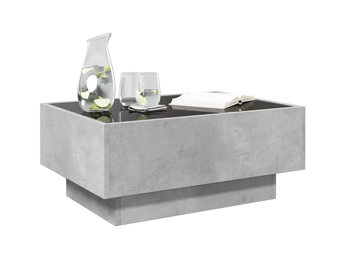 Mesa de centro-Mesa auxiliar madera contrachapada gris Sonoma 100x40x40 cm SHL4470