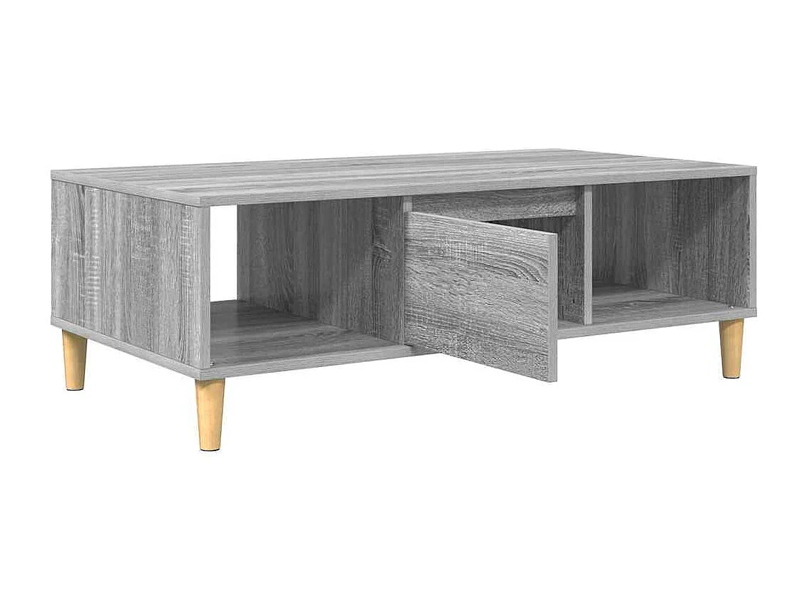 Salontafel | Woonkamertafel | Bijzettafel Grijs sonoma 103.5 x 60 x 35 cm Bewerkt hout