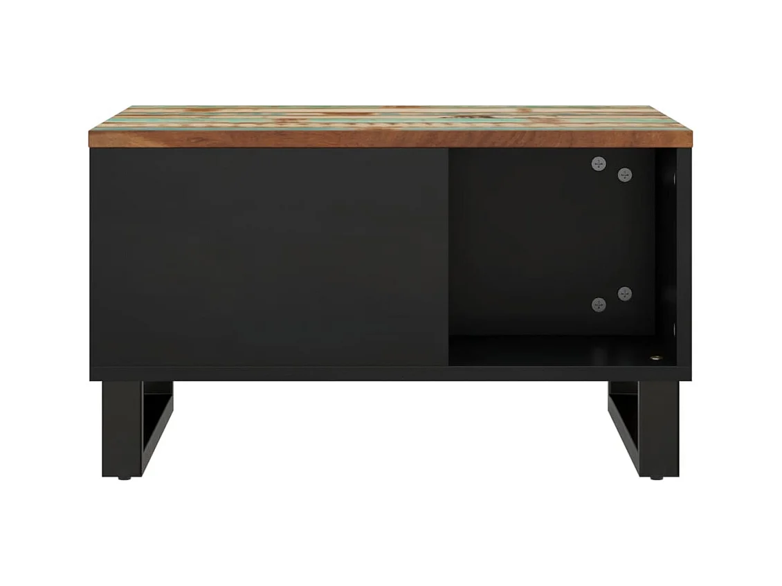 Mesa de centro | Mesa auxiliar con Infinity LED roble ahumado 70x50x30 cm SHL4714