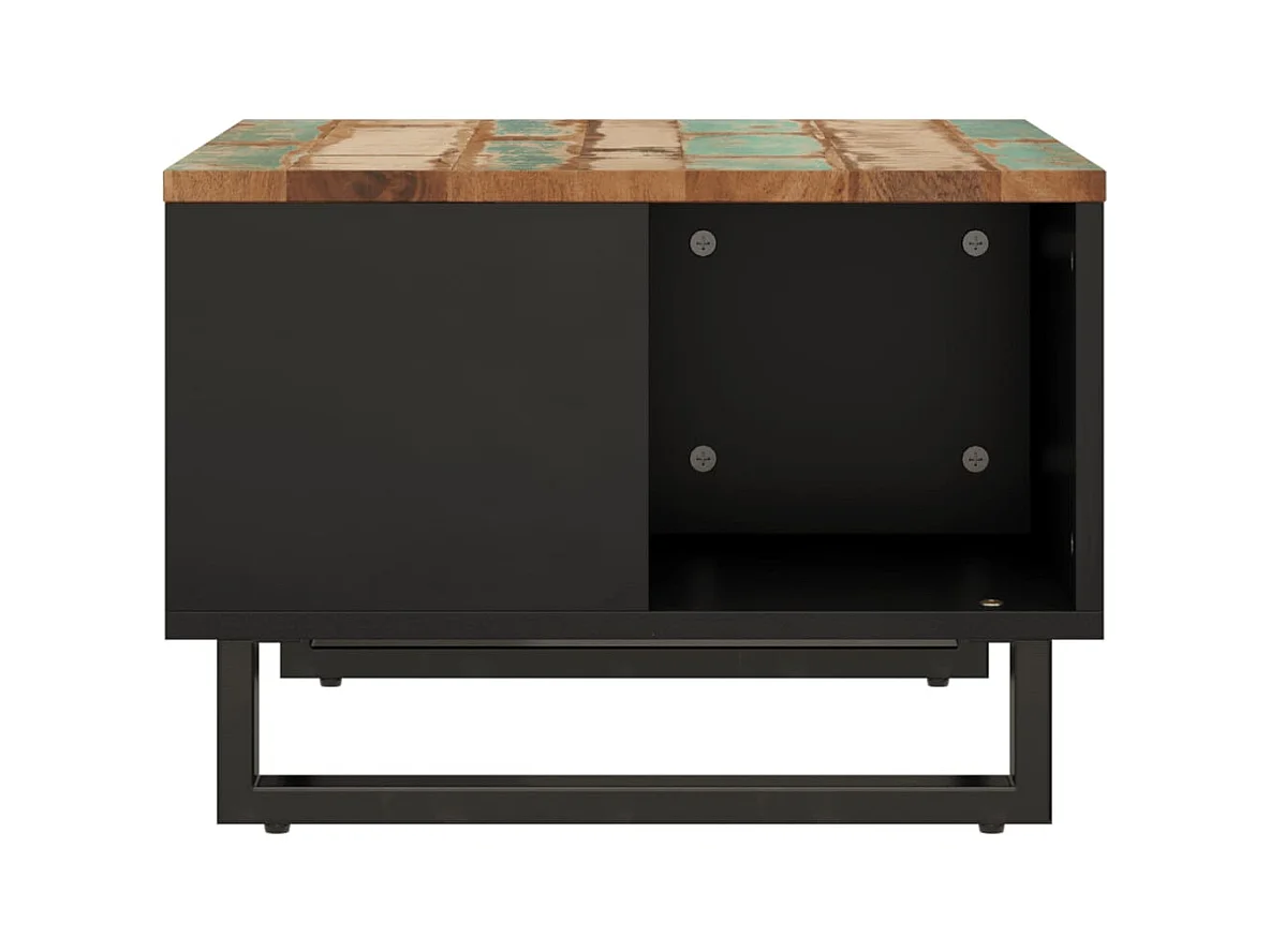 Mesa de centro | Mesa auxiliar con Infinity LED roble ahumado 70x50x30 cm SHL4714