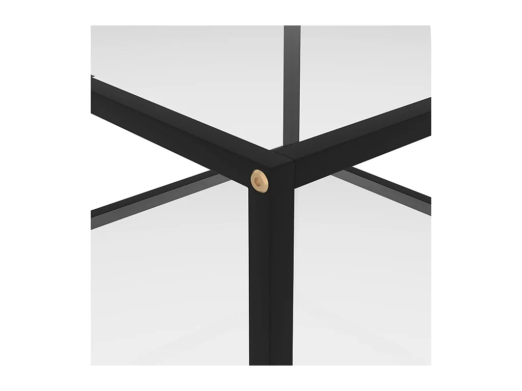 Table basse salon-Table d'appoint Transparent 60x60x35 cm Verre trempé SHL53958