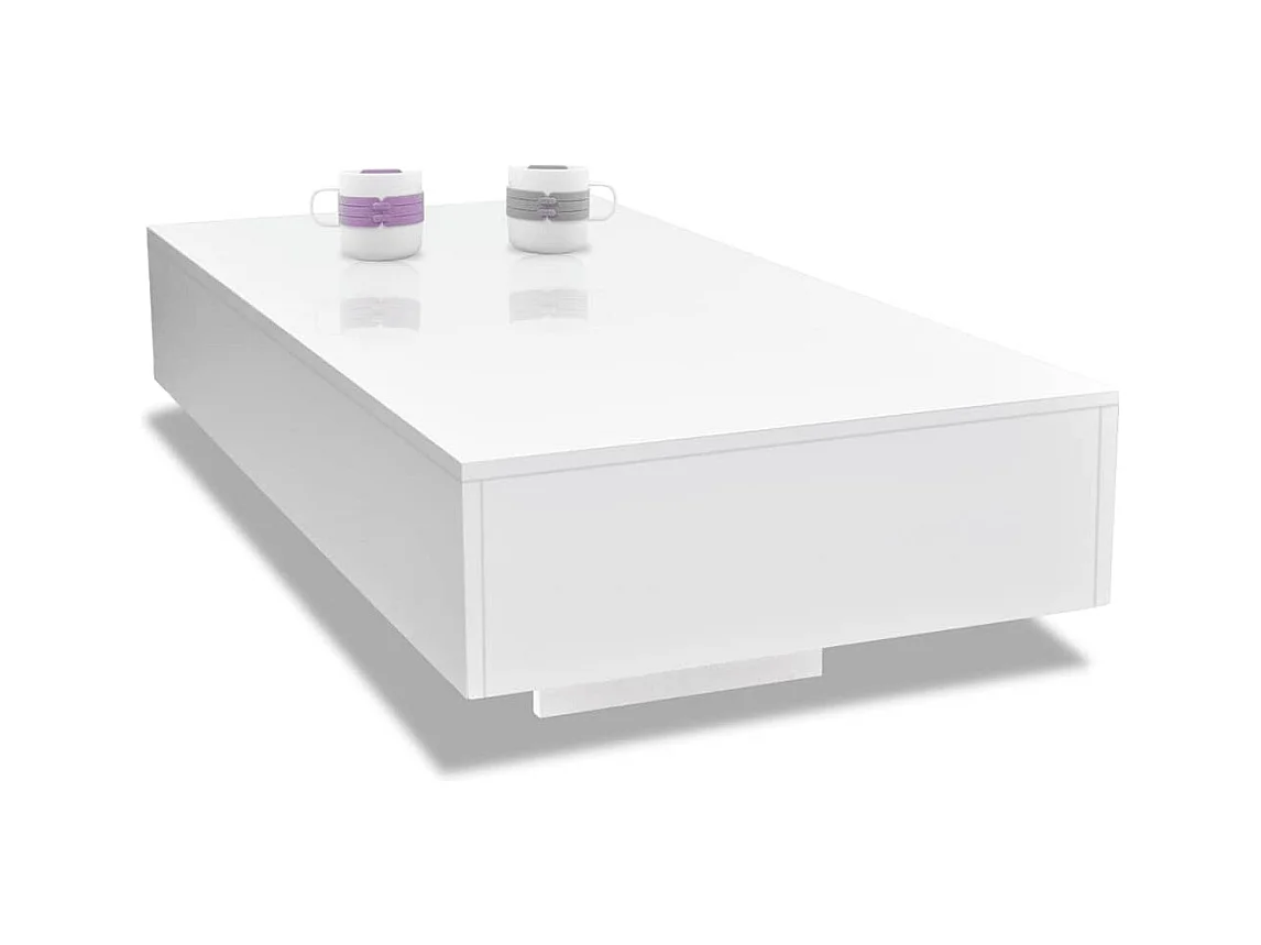 Mesa de centro | Mesa auxiliar salon madera contrachapada roble ahumado 40x40x40 cm SHL2890