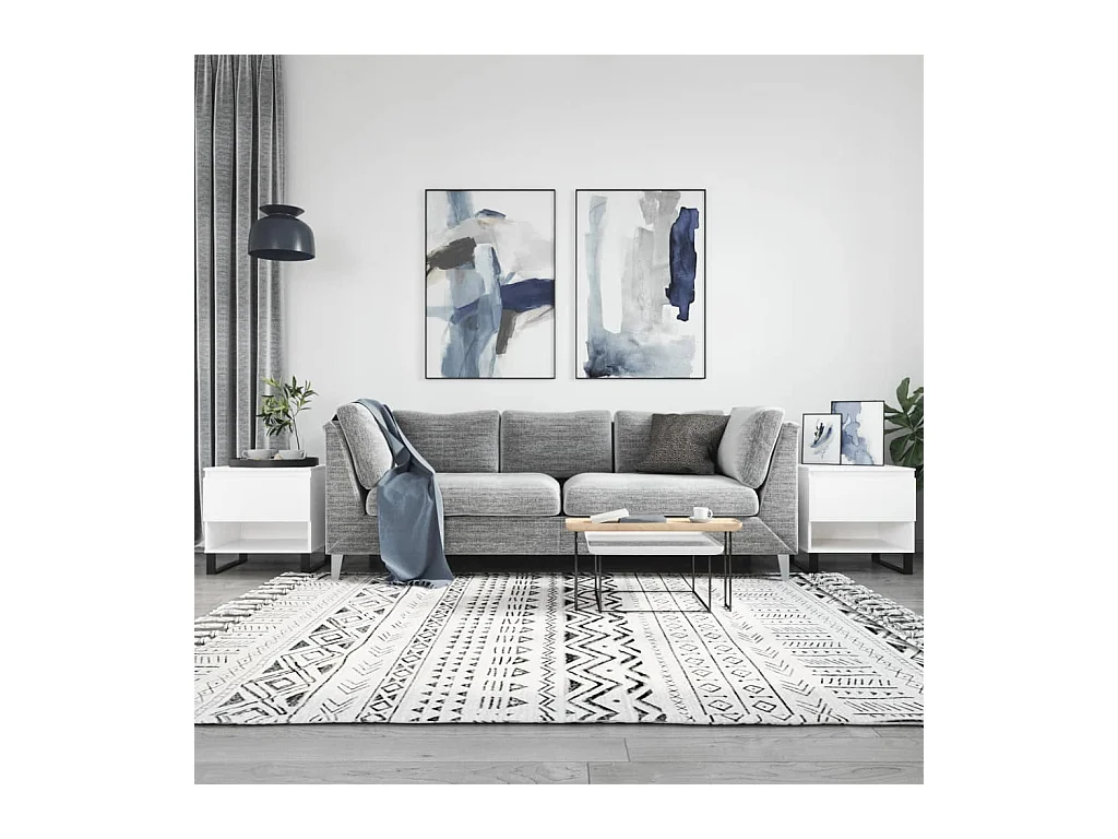 Mesa de centro | Mesa auxiliar marrón 80x50x40 cm madera maciza mango SHL52004