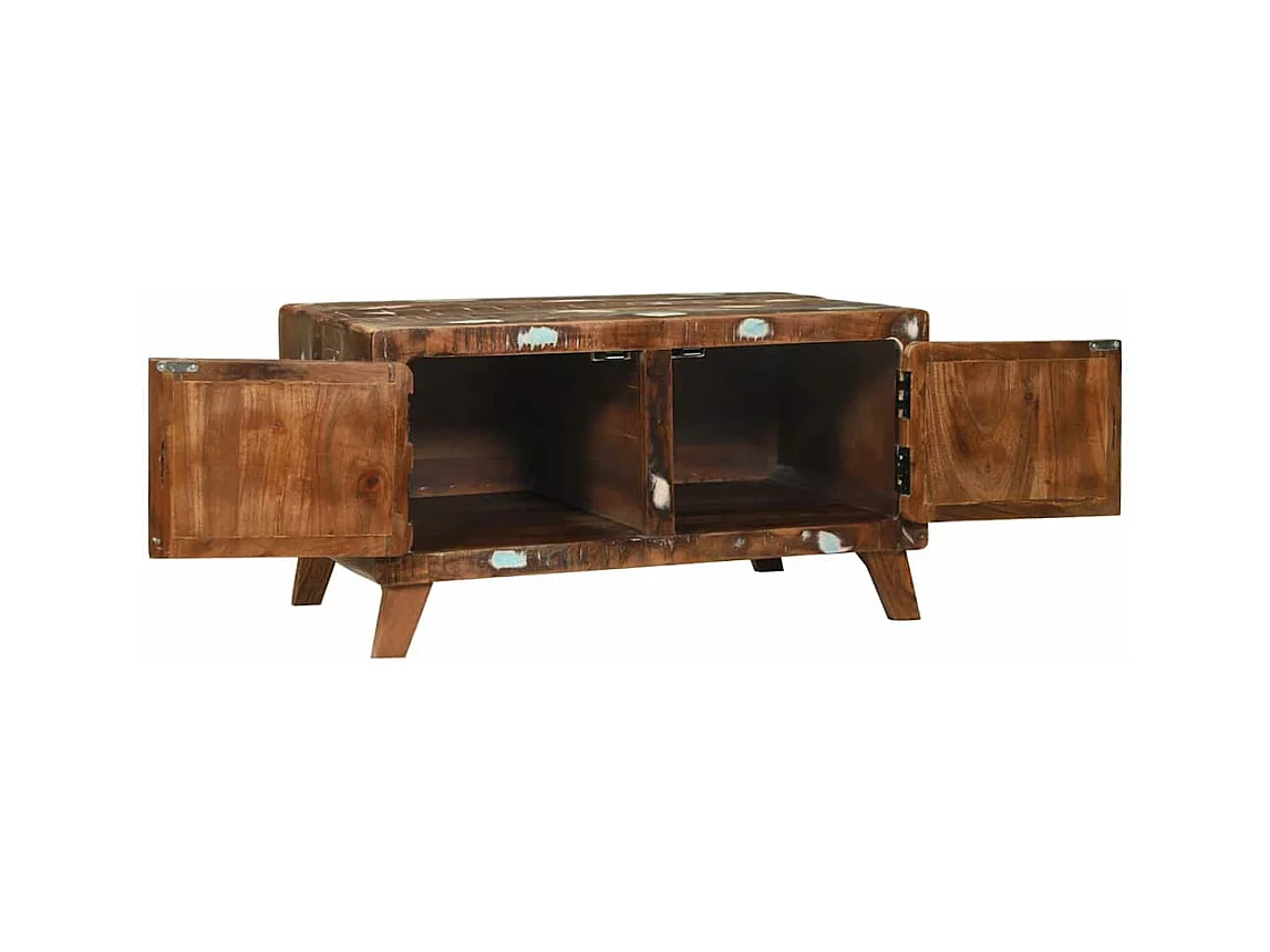 Mueble de TV | Mesa auxiliar | Mesita de centro madera de ingeniería gris 100x49,5x43 cm SHL2188