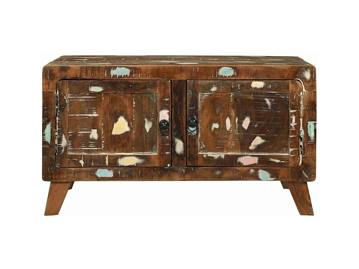 Mueble de TV | Mesa auxiliar | Mesita de centro madera de ingeniería gris 100x49,5x43 cm SHL2188