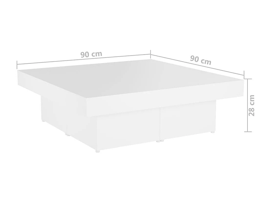 Mesa de centro | Mesa auxiliar de madera contrachapada negro 100x49x40 cm SHL4131