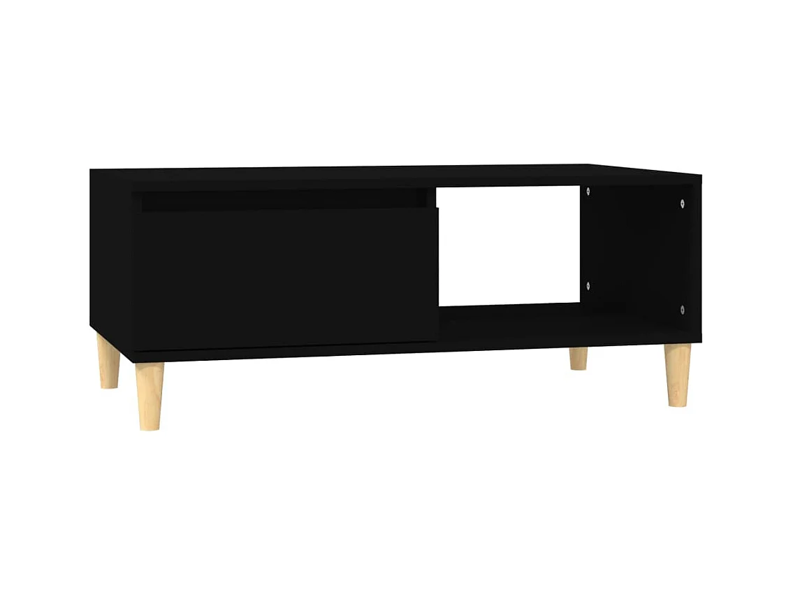Table basse salon-Table d'appoint Noir 90x50x36,5 cm Bois d'ingénierie SHL38427