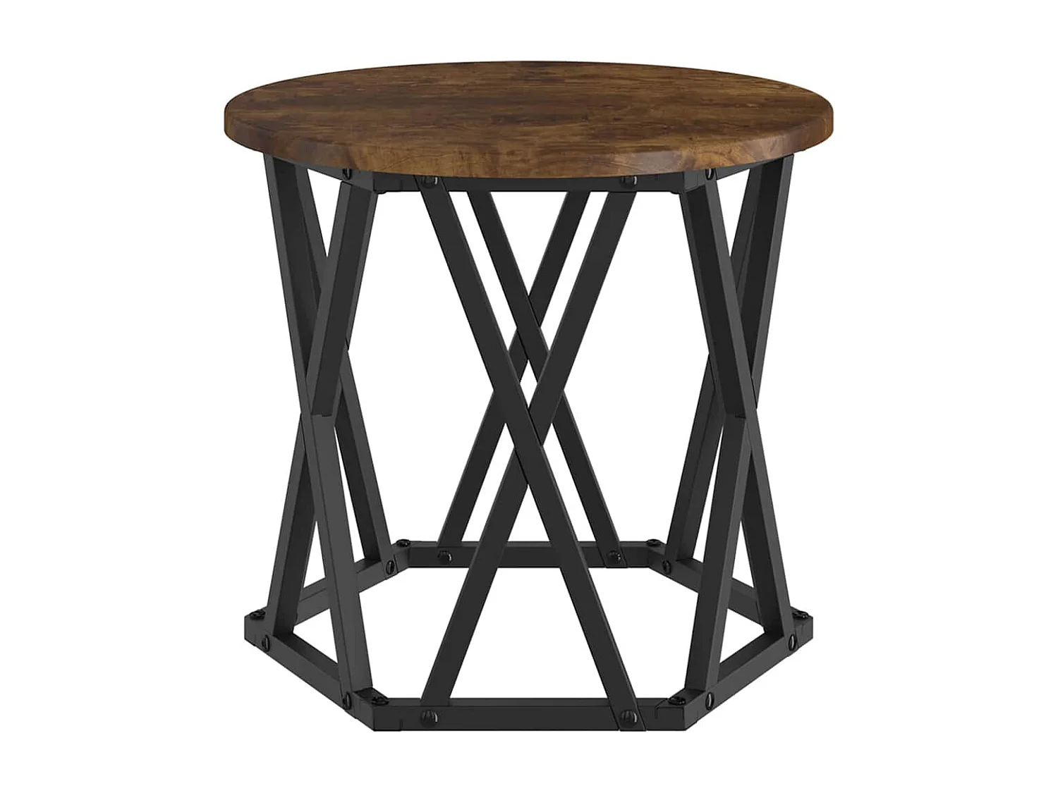 Tables d'appoint 3 pièces Chêne fumé en bois reconstitué SHL27595