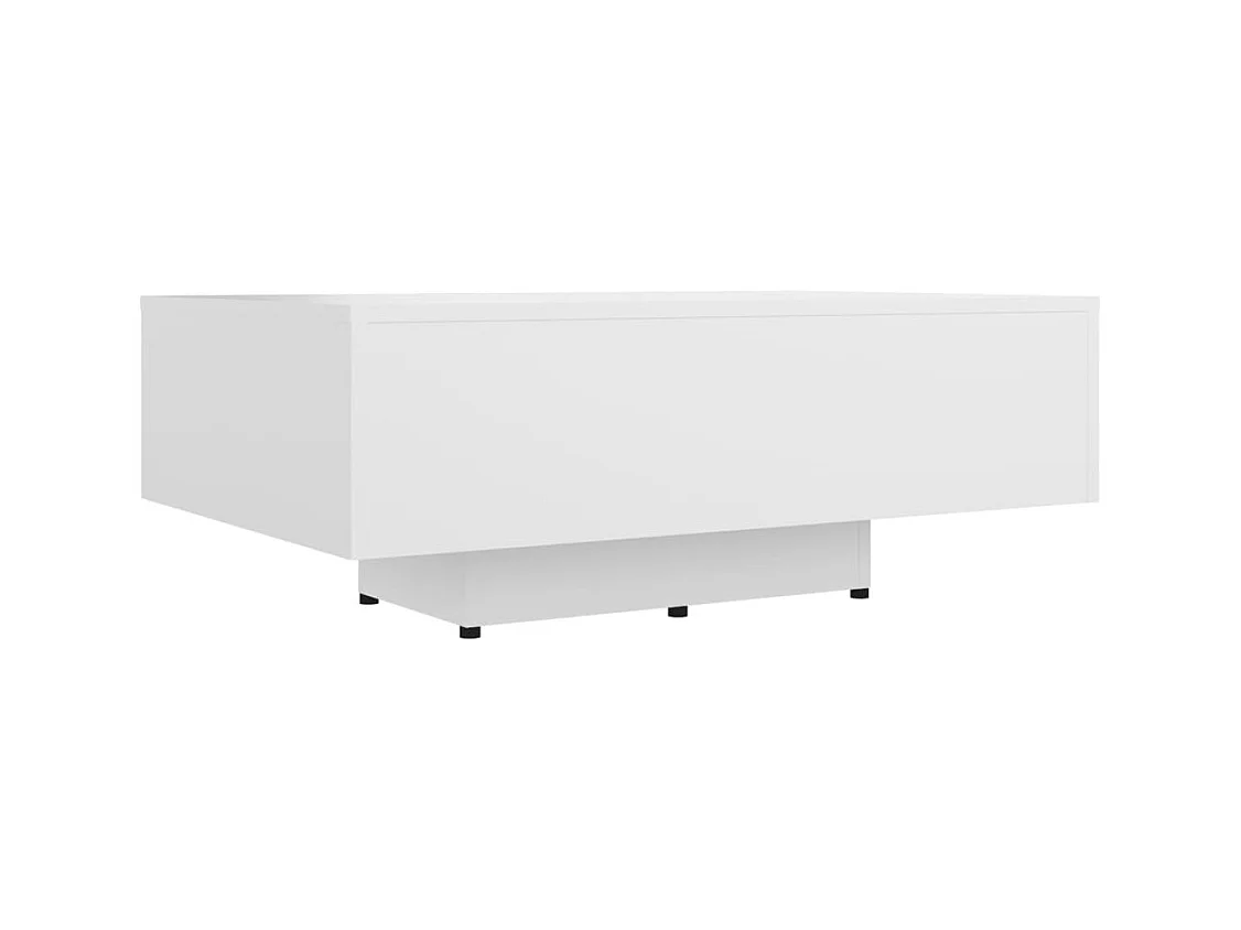 Table basse salon-Table d'appoint Blanc 85x55x31 cm Bois d'ingénierie SHL80366