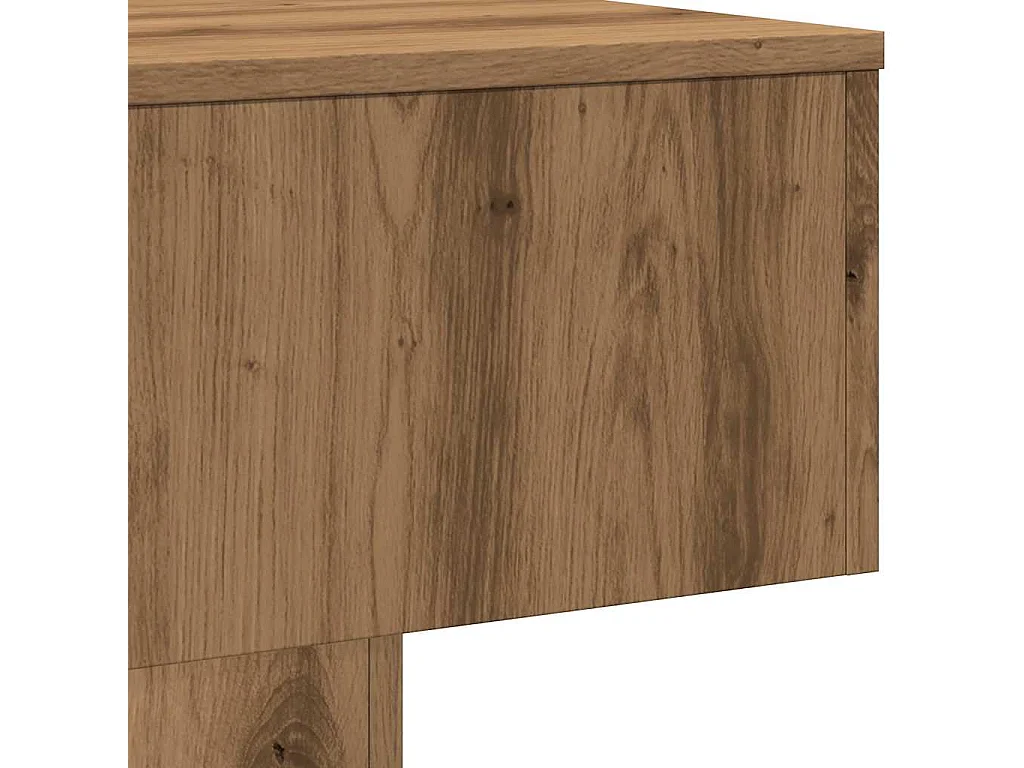 Mesa de centro-Mesa auxiliar negra con vidrio negro 100x50x35 cm SHL1029