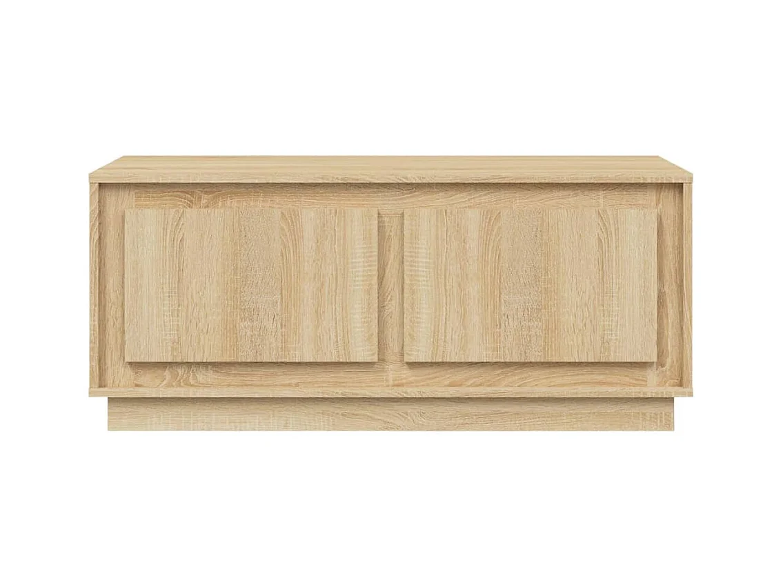 Mesa de centro | Mesa auxiliar madera contrachapada roble marrón 55x55x36,5 cm SHL2326