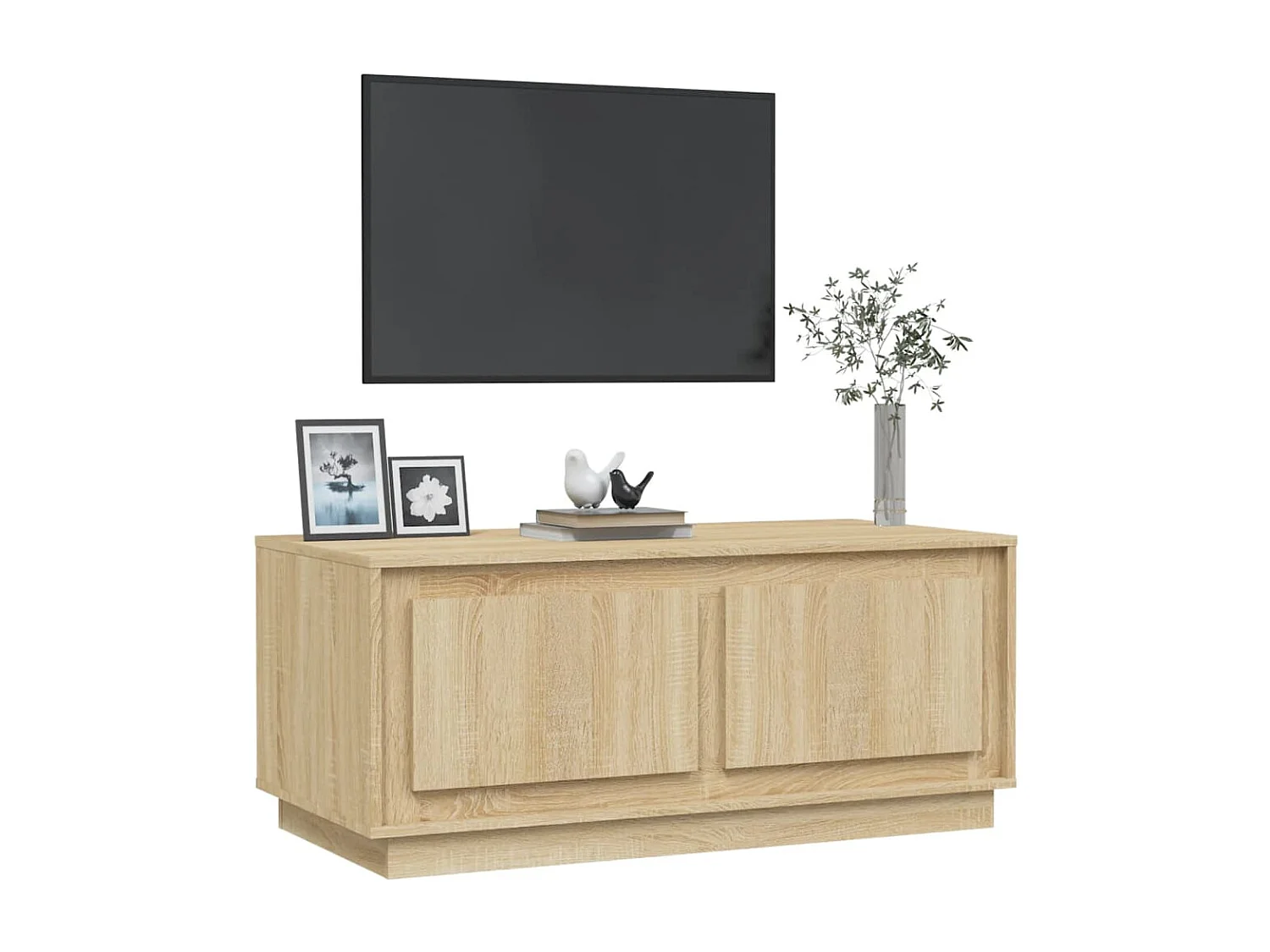 Couchtisch-Wohnzimmertisch-Beistelltische Sonoma-Eiche 102x50x44 cm Holzwerkstoff SHL68362