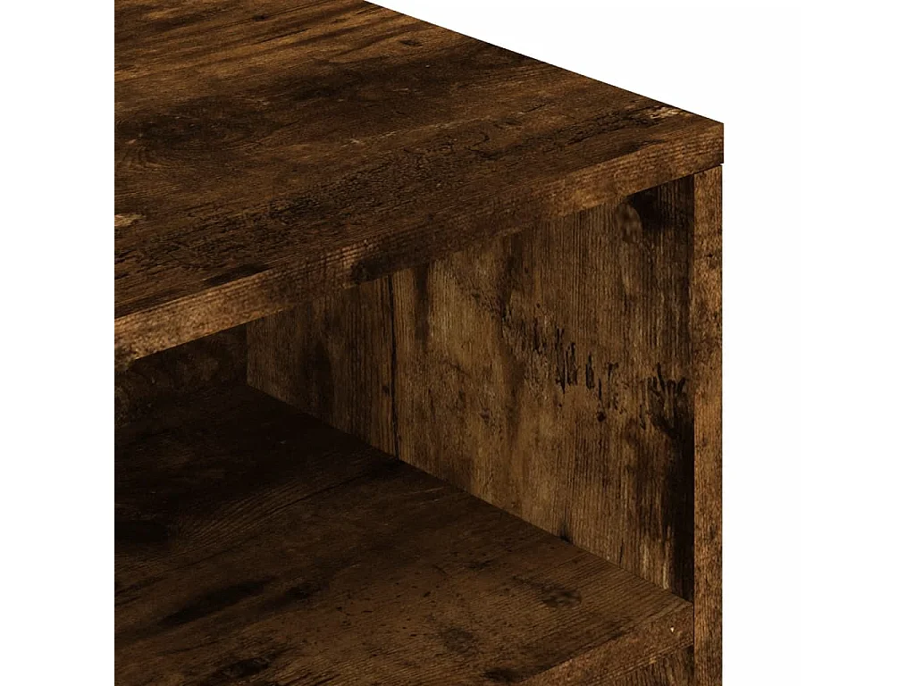Couchtisch-Wohnzimmertisch-Beistelltische Räuchereiche 90x55x42,5 cm Holzwerkstoff SHL7371