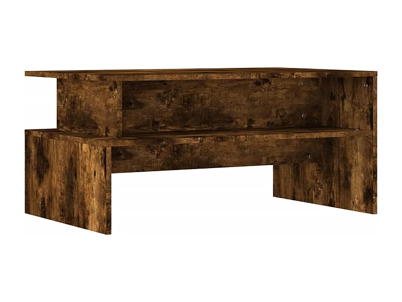 Couchtisch-Wohnzimmertisch-Beistelltische Räuchereiche 90x55x42,5 cm Holzwerkstoff SHL7371