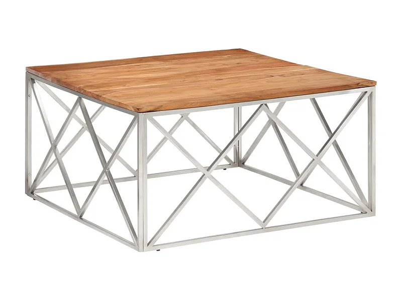 Mesa de centro | Mesa auxiliar con Infinity LED gris hormigón 50x53x30 cm SHL3527