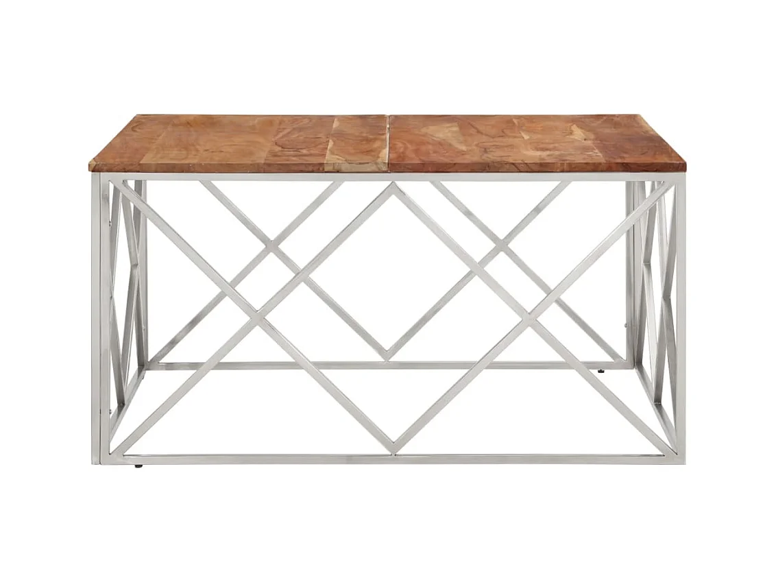 Mesa de centro | Mesa auxiliar con Infinity LED gris hormigón 50x53x30 cm SHL3527