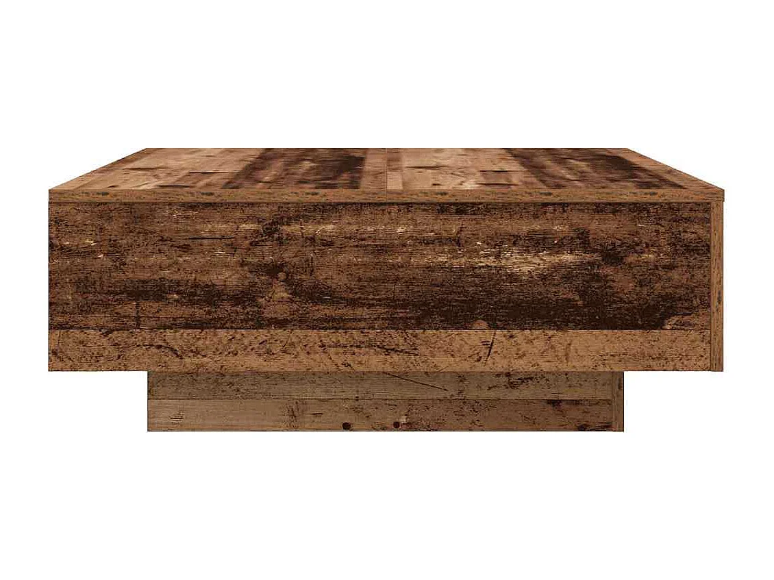 Salontafel | Koffietafel Oud hout Blauw 80 x 80 x 31 cm Bewerkt hout