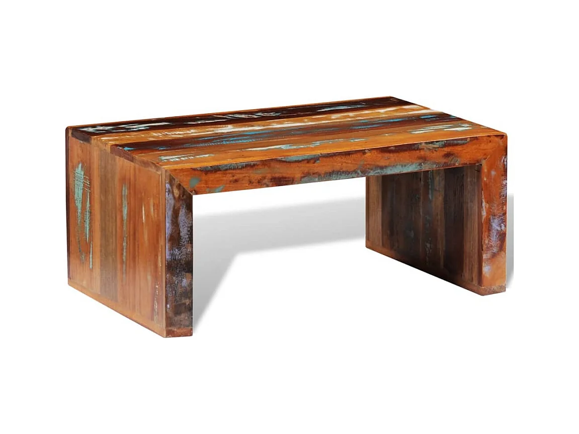 Table basse salon-Table d'appoint Bois recyclé 80x50x35 cm SHL67245