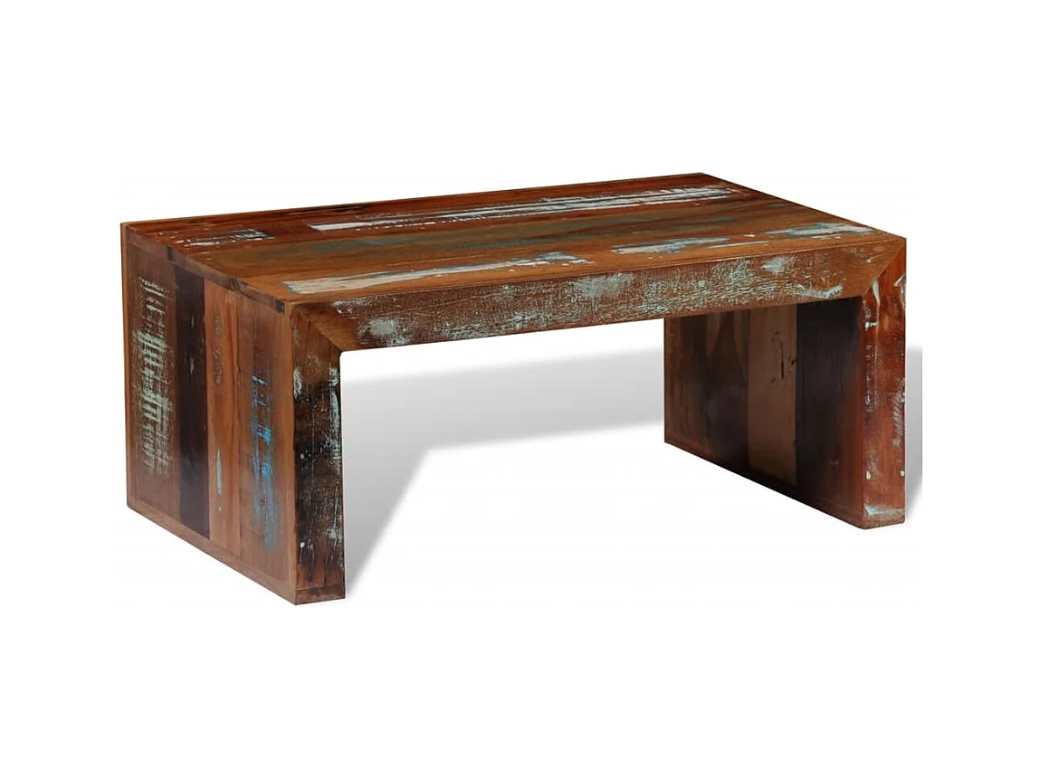 Table basse salon-Table d'appoint Bois recyclé 80x50x35 cm SHL67245