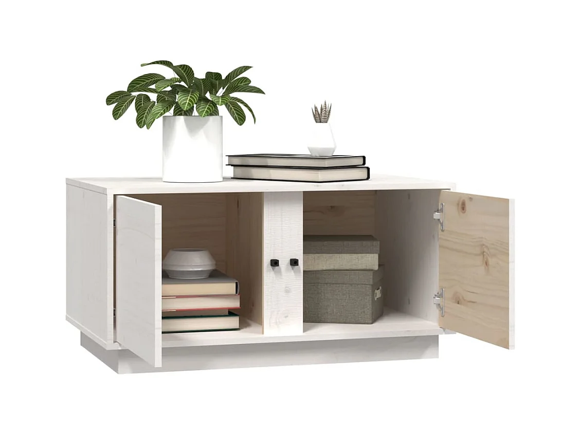 Mesa de centro | Mesa auxiliar madera contrachapada gris hormigón 90x50x36,5 cm SHL4019