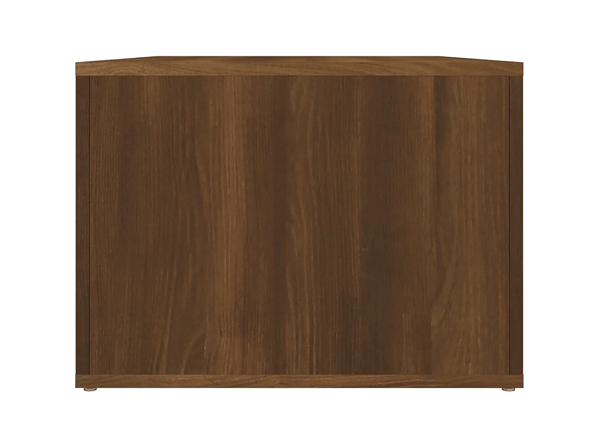 Mesa de centro | Mesa auxiliar madera contrachapada marrón roble 80x50x35 cm SHL3876