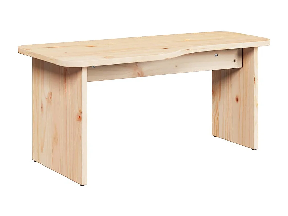 Salontafel | Bijzettafel Naturel 100 x 69 x 35.5 cm Massief grenenhout