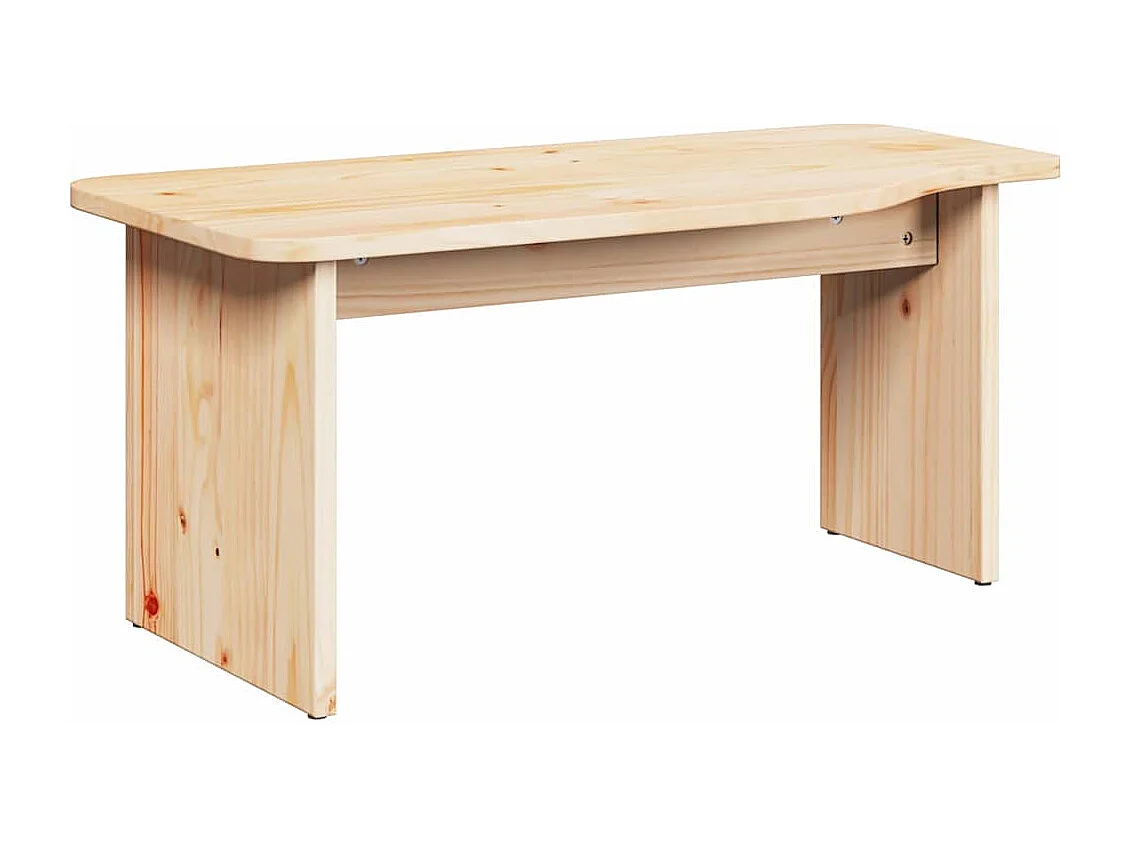 Salontafel | Bijzettafel Naturel 100 x 69 x 35.5 cm Massief grenenhout