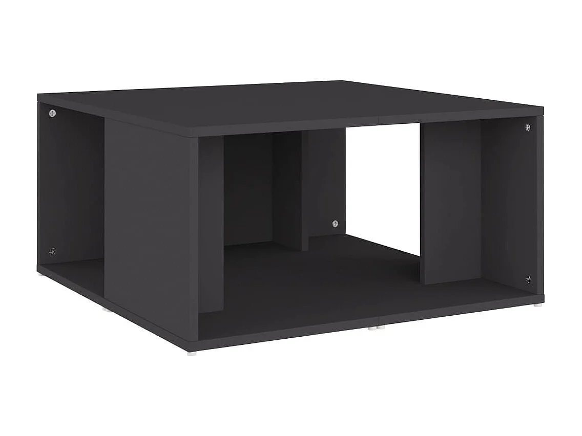 Mesa de centro | Mesa auxiliar con puertas de vidrio gris Sonoma 68x50x42 cm SHL2050