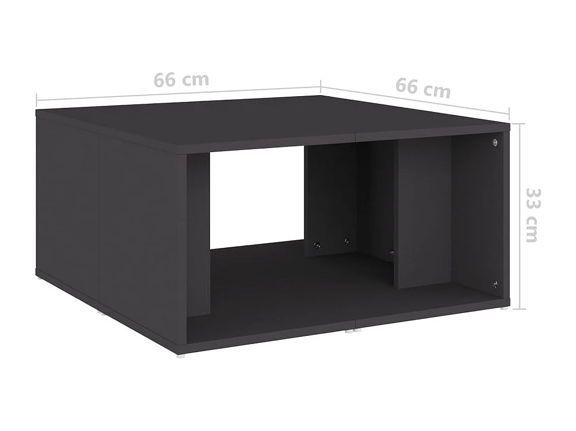 Tables basses 4 pièces gris 33x33x33 cm bois d'ingénierie SHL99437