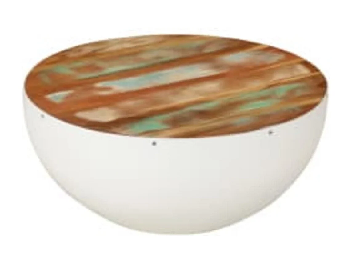 Mesa de centro | Mesa auxiliar salon de madera contrachapada marrón roble 40x40x40 cm SHL2907