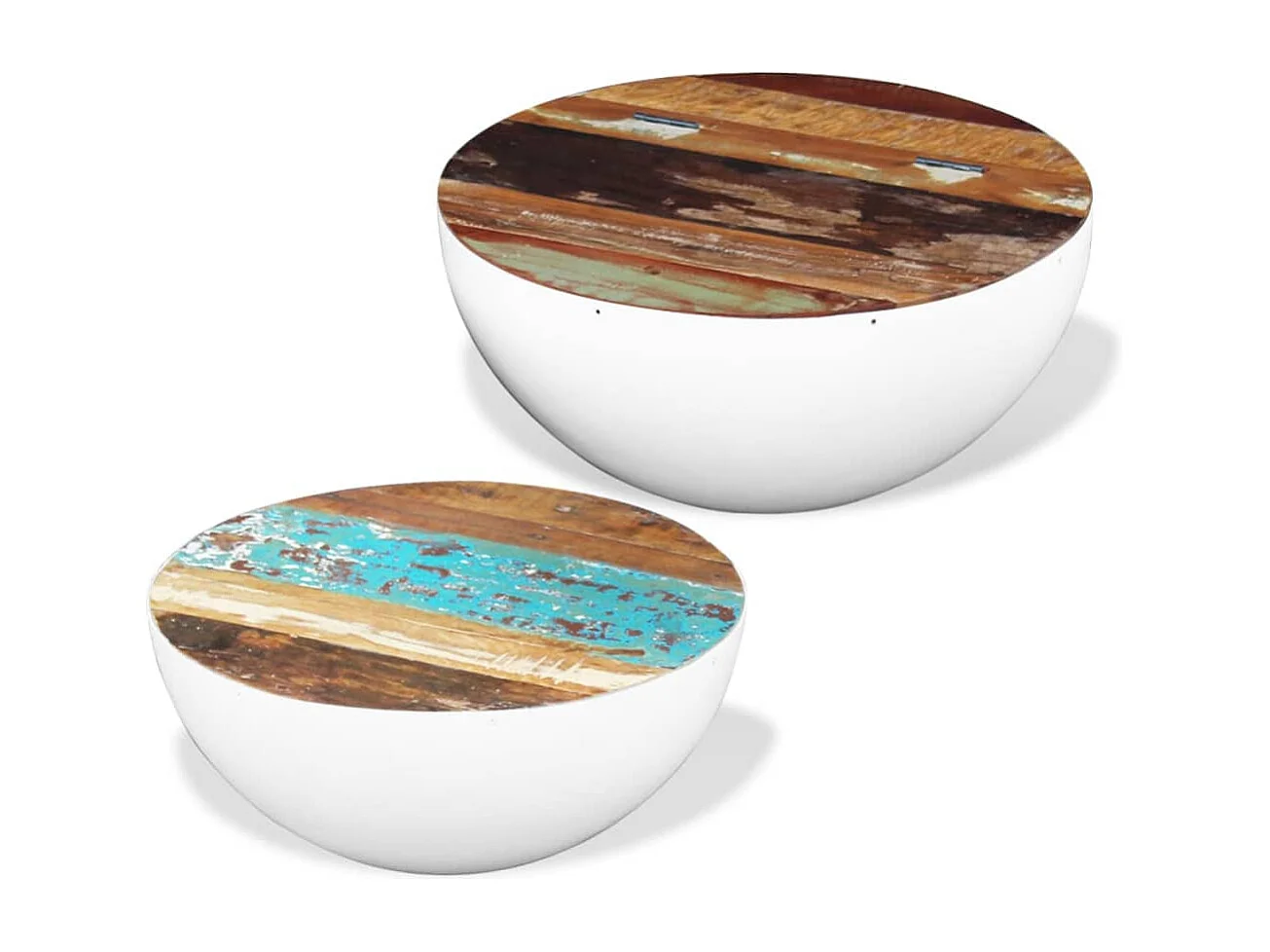 Mesa de centro | Mesa auxiliar salon de madera contrachapada marrón roble 40x40x40 cm SHL2907