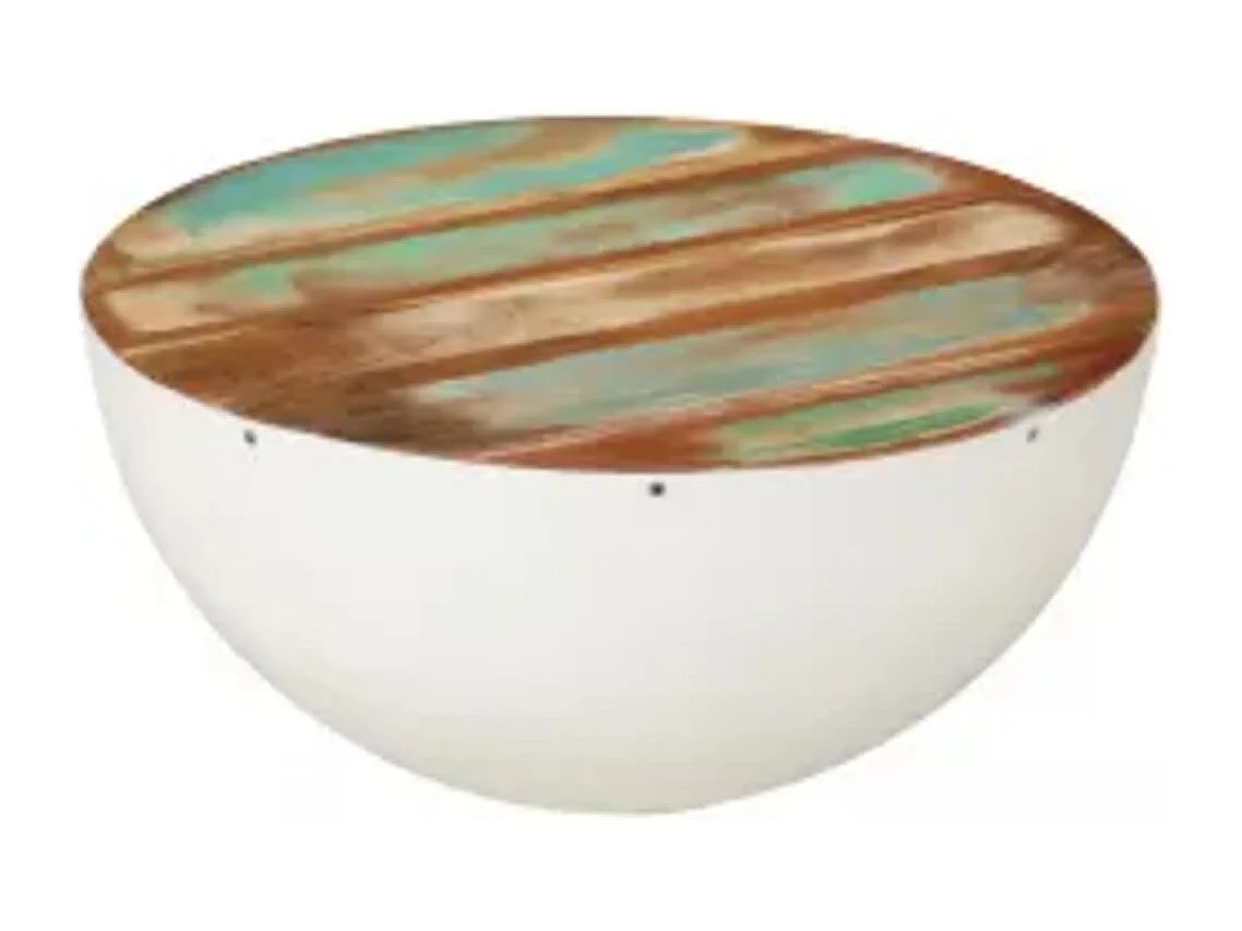 Mesa de centro | Mesa auxiliar salon de madera contrachapada marrón roble 40x40x40 cm SHL2907