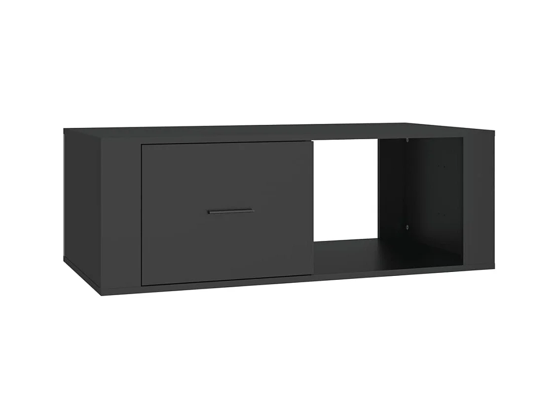 Mesa de centro | Mesa auxiliar madera contrachapada marrón roble 90x50x36,5 cm SHL4089