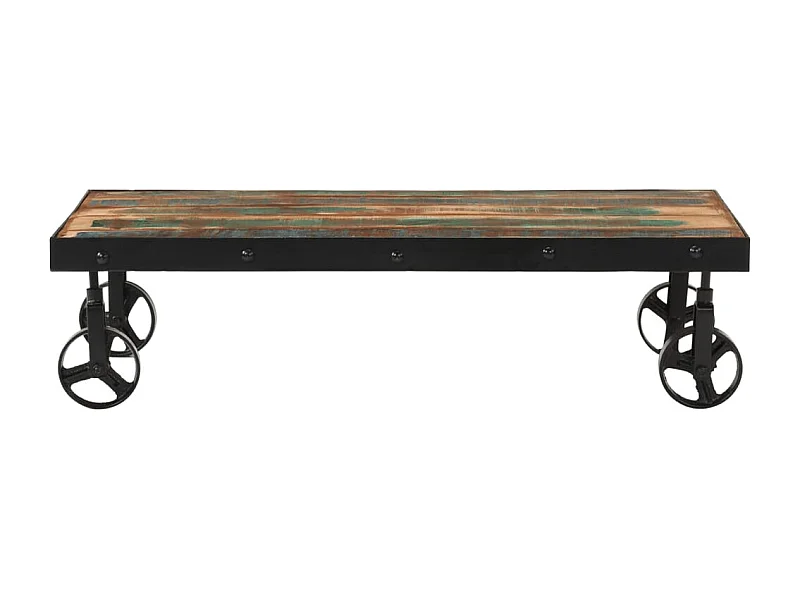 Mesa de centro | Mesa auxiliar con luces LED gris hormigón 90x50x40 cm SHL4017