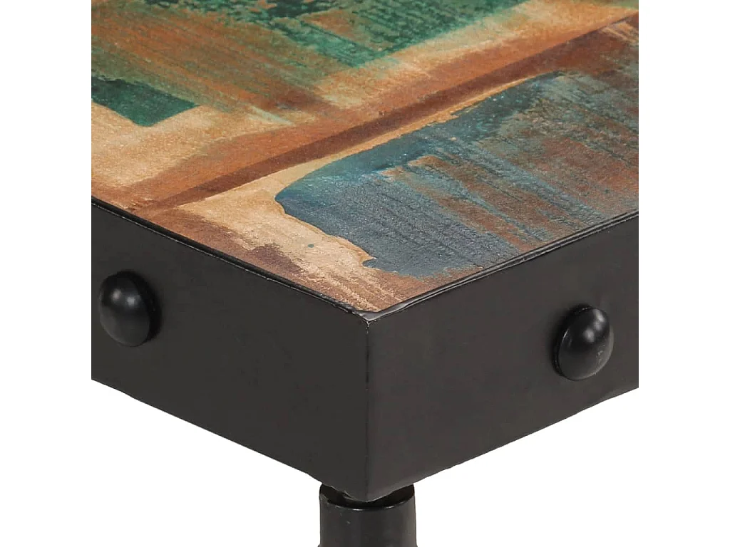 Couchtisch-Sofatisch-Beistelltische mit Rollen Altholz Massiv 100x55x26 cm SHL8878