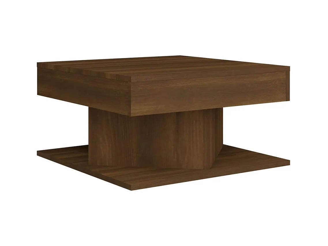 Table basse salon-Table d'appoint Chêne marron 57x57x30 cm Bois d'ingénierie SHL55799
