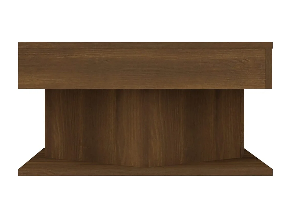 Table basse salon-Table d'appoint Chêne marron 57x57x30 cm Bois d'ingénierie SHL55799