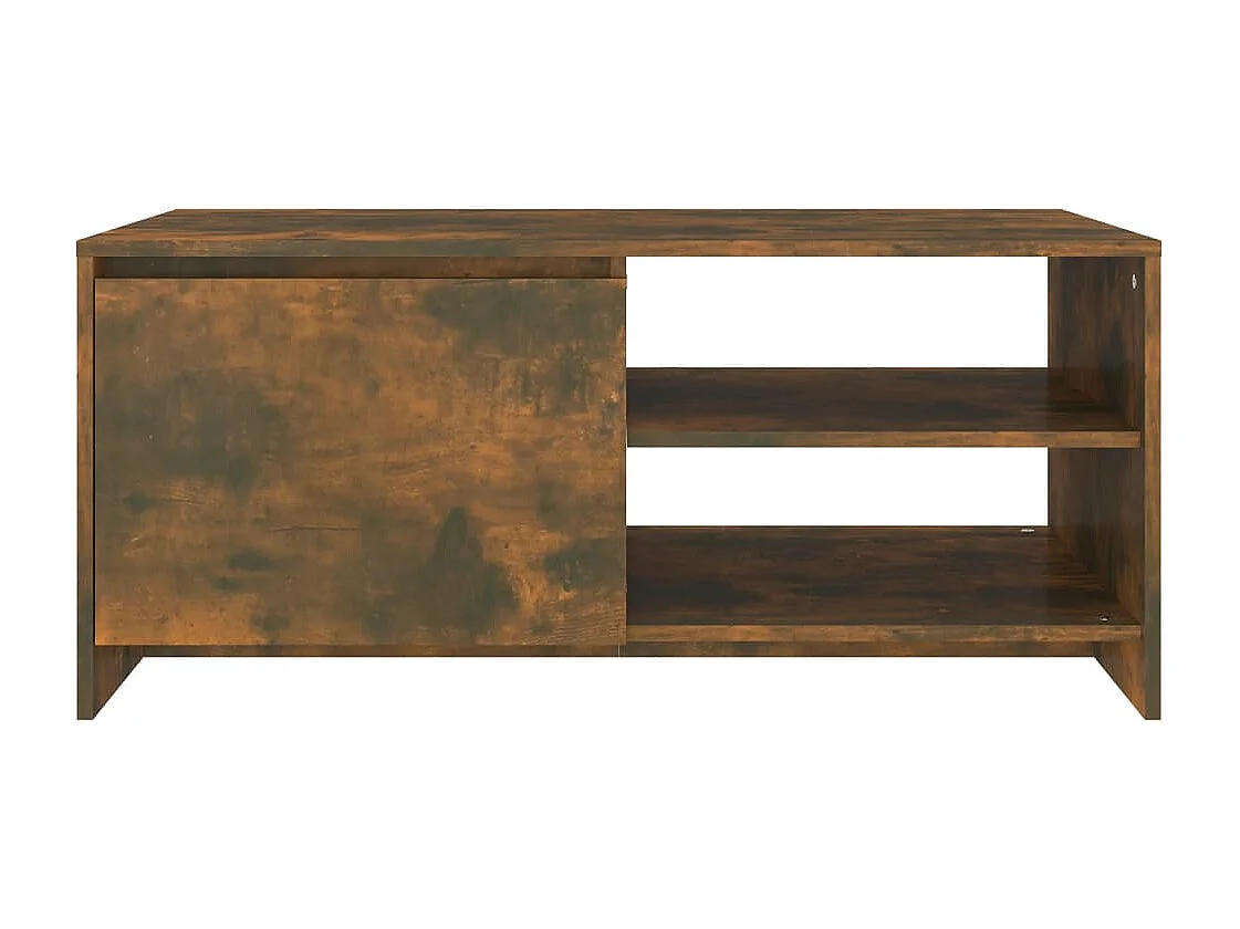 Mesa de centro | Mesa auxiliar madera contrachapada blanco 90x50x36,5 cm SHL3105