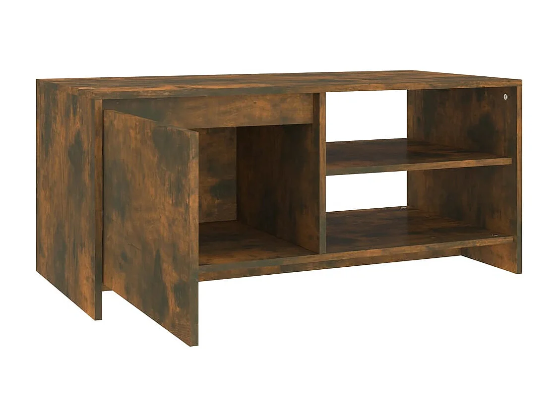 Couchtisch-Sofatisch-Beistelltische Räuchereiche 102x50x45 cm Holzwerkstoff SHL93575