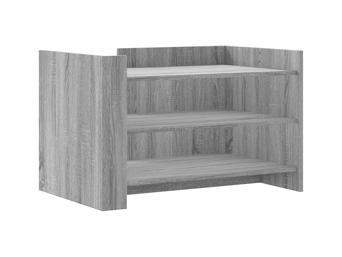 Table basse salon-Table d'appoint sonoma gris 80x50x50 cm bois d'ingénierie SHL1872